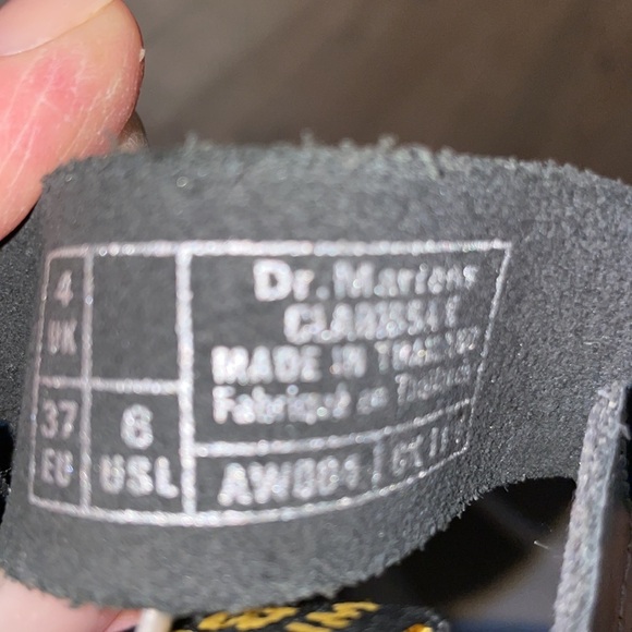 NEW DR MARTENS Clarissa II Metallic Silver Leather Gladiator Sandals Womens 6 US - Picture 4 of 5